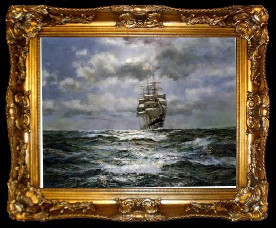 framed  unknow artist Seascape, boats, ships and warships. 63, ta009-2